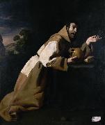 Francisco de Zurbaran Saint Francis in Meditation oil painting reproduction